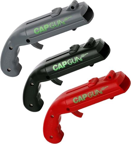 Beer Bottle Opener Gag Gifts Cap Gun Bottle Opener Fun Practical Tool For Beer Enthusiasts Suitable For Camping Festivals College Gatherings Pool Parties (1, Red-Blue-Black-Grey) in Saudi Arabia