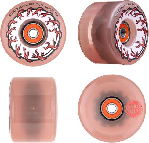 Pink Eyes Light Ups OG Slime 78a Skateboard Wheels in Saudi Arabia