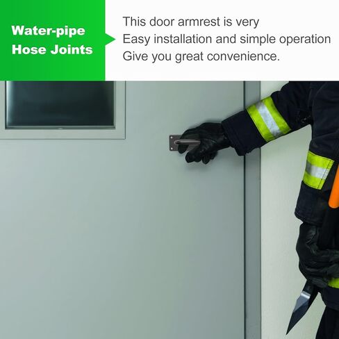 Holibanna الفولاذ المقاوم للصدأ سحب مقبض الباب مقبض أسود مربع صغير مقاوم للحريق دفع سحب الدرابزين للأبواب التجارية والنوافذ الاستخدام المنزلي in Kuwait