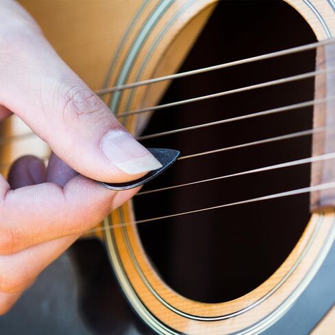 100 Pcs Metal Guitar Picks Stainless Steel Guitar Pick, 0.12 Inch Thickness Silver Tone Plectrums Guitar Picks for Musical Instrument Electric Bass Guitar Ukulele, with Picks Storage Case in Kuwait