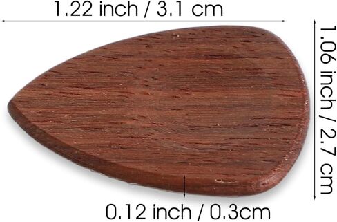 Wooden Guitar Picks, 6Pcs Bulk Guitar Picks for Guitarists, Musicians, Acoustic Guitars, Bass, Ukulele Lover in Saudi Arabia