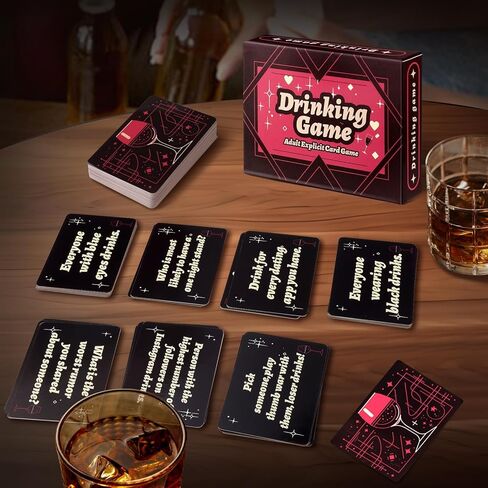 SUNHHX Drinking Games, Adult Drinking Table Game Card, for Multiplayer Gathering, Dining, Team Building in Kuwait