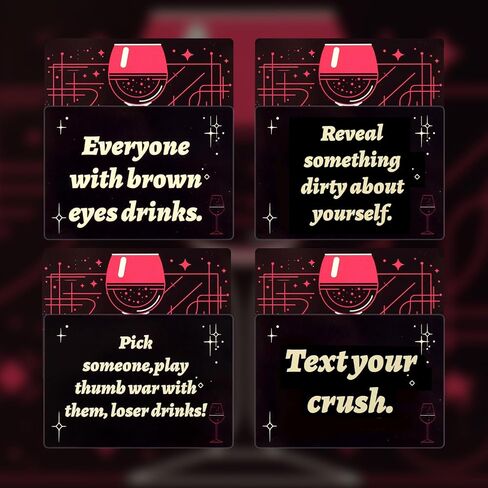 SUNHHX Drinking Games, Adult Drinking Table Game Card, for Multiplayer Gathering, Dining, Team Building in Kuwait