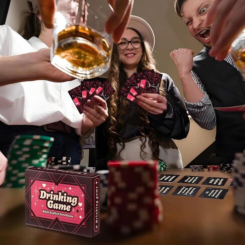 SUNHHX Drinking Games, Adult Drinking Table Game Card, for Multiplayer Gathering, Dining, Team Building in Kuwait