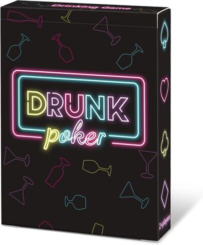 Broytain Drunk Poker Drinking Games for Adults, Card Games for Game Night, Couples Game for Date Night, Adult Party Drinking, Holographic Playing Cards, Social Fun with Friends, Age 21+ in Kuwait