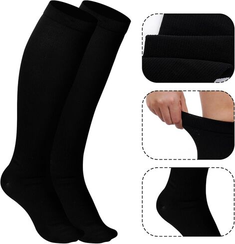 Pistha 2 Pairs Compression Socks for Women and Men Cycling Hiking Running Sports and Travel in Saudi Arabia