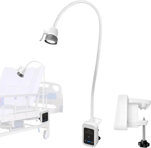 12W LED Medical Exam Light Surgical Examination Lamp with 360° Adjustable Illumination, Clamp Table Type Dental-Oral & Gynaecology Outpatient Cold Light Lamp in Saudi Arabia