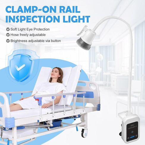 12W LED Medical Exam Light Surgical Examination Lamp with 360° Adjustable Illumination, Clamp Table Type Dental-Oral & Gynaecology Outpatient Cold Light Lamp in Saudi Arabia