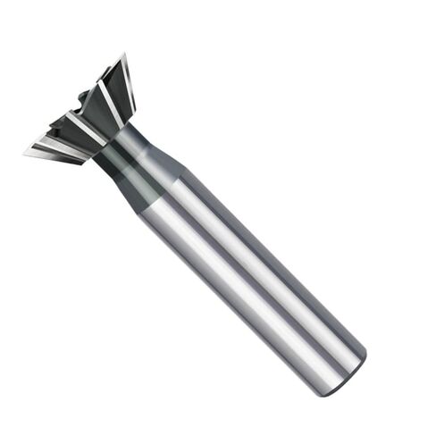 Dovetail Milling Cutter,1pc HSS Dovetail Milling Cutter End Mill, 45 60 Degrees CNC Router Bit, 12mm Straight Shank HSS Cutting Tool(24MM x 45)(16MM x 60) in Kuwait