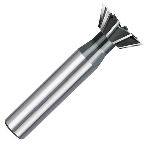 Dovetail Milling Cutter,1pc HSS Dovetail Milling Cutter End Mill, 45 60 Degrees CNC Router Bit, 12mm Straight Shank HSS Cutting Tool(24MM x 45)(16MM x 60) in Kuwait