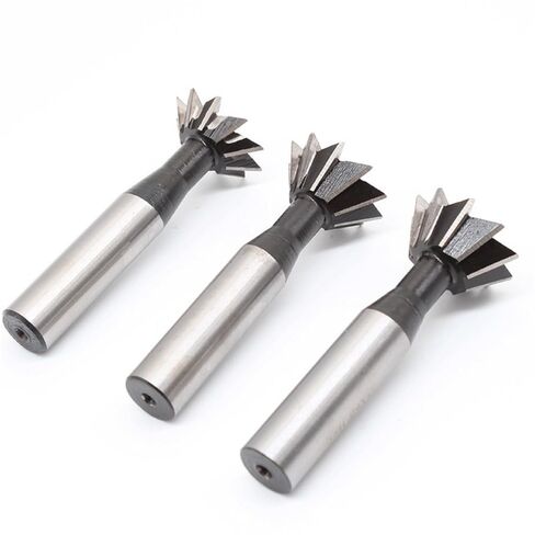 Dovetail Milling Cutter,Dovetail Straight Shank HSS End Mill, 45 60 Degrees CNC Router Bit, Dovetail Angle for Milling Machine 1pc(10mmx45)(8mmx60) in Kuwait