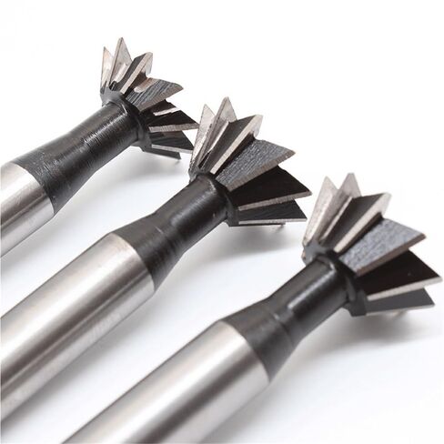 Dovetail Milling Cutter,Dovetail Straight Shank HSS End Mill, 45 60 Degrees CNC Router Bit, Dovetail Angle for Milling Machine 1pc(10mmx45)(8mmx60) in Kuwait
