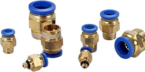 موصلات هوائية PC تركيب الموضوع 4 مللي متر 6 مللي متر 8 مللي متر 10 مللي متر موصل الخرطوم PT 1/4 1/8 1/2 أجزاء الإفراج السريع 1 قطعة (10-02) in Kuwait