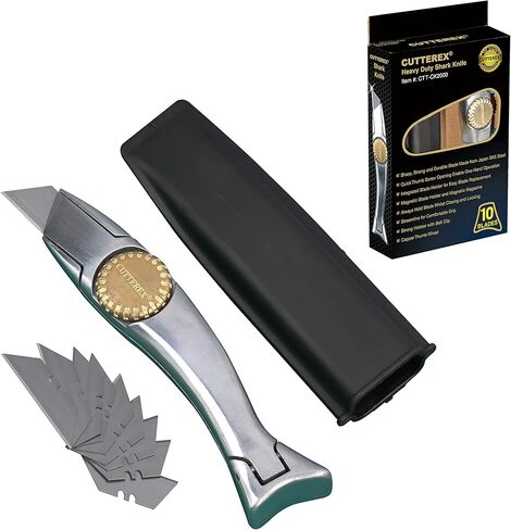 CUTTEREX Heavy Duty SharkKnife VinylKnife UtilityKnife RoofingKnife Delphin Dolphin Carpet Knife in Kuwait