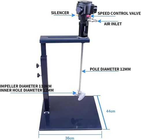 حامل تحريك هوائي، أداة خلط الطلاء بالحبر لخلاط الطلاء الأوتوماتيكي بسعة 5 جالون، مناسبة لمصنع الطلاء، الصناعة المنزلية in Kuwait