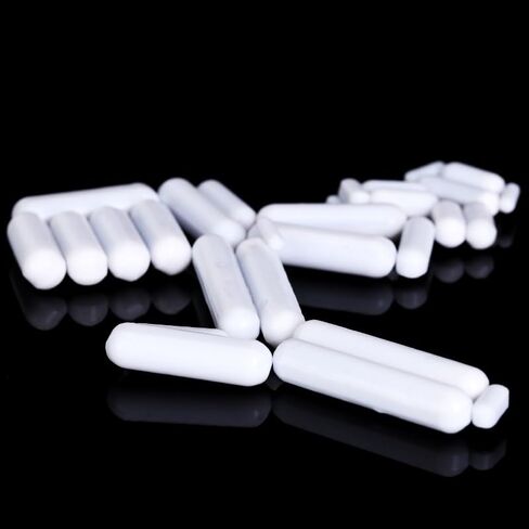 1 قطعة محرك مغناطيسي PTFE - شكل بيضاوي (10 قطع) - مثالي للاستخدام في المختبر والمنزل (C50(D3xL5mm)) in Kuwait