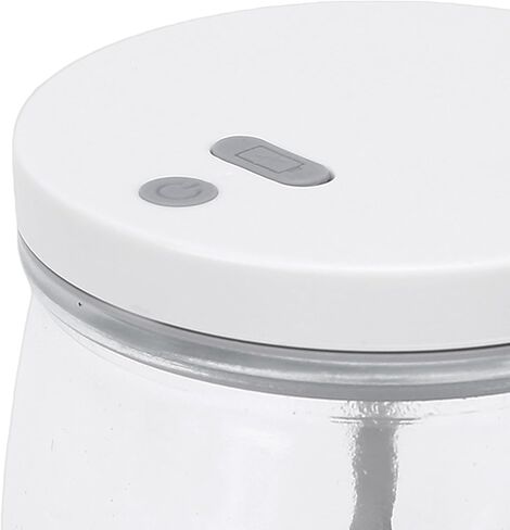 Rengue 400ml Electric Mixing Mug, Drink Stirrers Rechargeable Automatic Stirring Glass Cup for Coffee Milk Protein Powder 400ml Electric Mixing Mug, Transparent USB Portable Automatic in Saudi Arabia