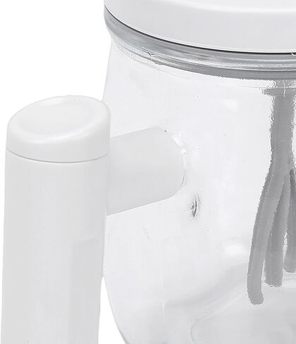 Rengue 400ml Electric Mixing Mug, Drink Stirrers Rechargeable Automatic Stirring Glass Cup for Coffee Milk Protein Powder 400ml Electric Mixing Mug, Transparent USB Portable Automatic in Saudi Arabia
