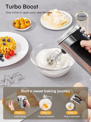 FOHERE Mix & Shake Bundle: Hand Mixer & Milkshake Maker Combo in Kuwait
