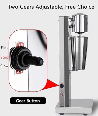 Commercial Milkshake Machine, 180W Electric Drink Mixer with 800ML Cup, Smoothie Milk Shake Maker, Ice Cream Blender, for Protein Shakes and Mixing Cocktail in Saudi Arabia