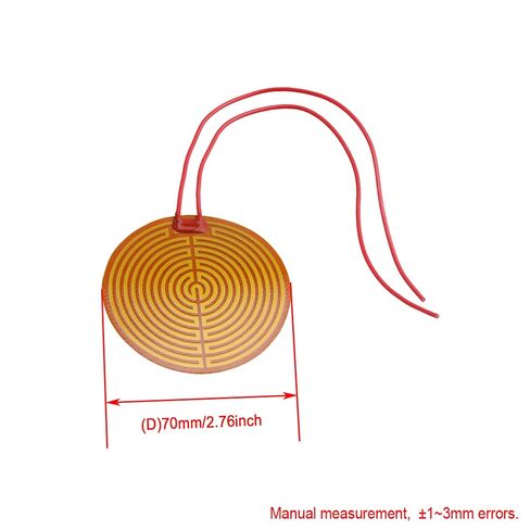 BQLZR مستدير 12 فولت 13 واط PI لاصق بلاستيكي شريط تسخين شريط لوح تسخين لقطع غيار السيارات المنتجات الإلكترونية in Kuwait