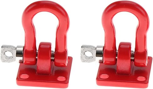 Estink RC Lock Catch Lock Catch قوة تحمل قوية لقطع غيار السيارات الزاحفة للتسلق RC باللون الأحمر والأسود 4 قطع (أسود) in Kuwait