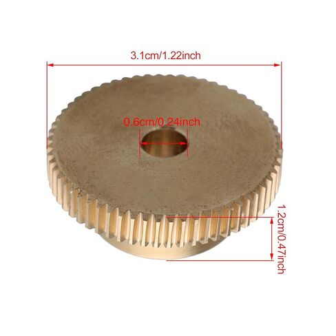 BQLZR 31x12x6 مللي متر أصفر 0.5 معامل 31 مللي متر 0uter قطر 60 Teech عجلة تروس توربينات نحاسية in Kuwait