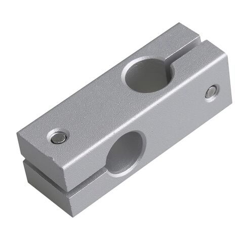 BQLZR 10 مللي متر × 10 مللي متر ثقب القطر سبائك الألومنيوم الفضة ثقب مزدوج عبر رمح خطي دعم موصلات in Kuwait