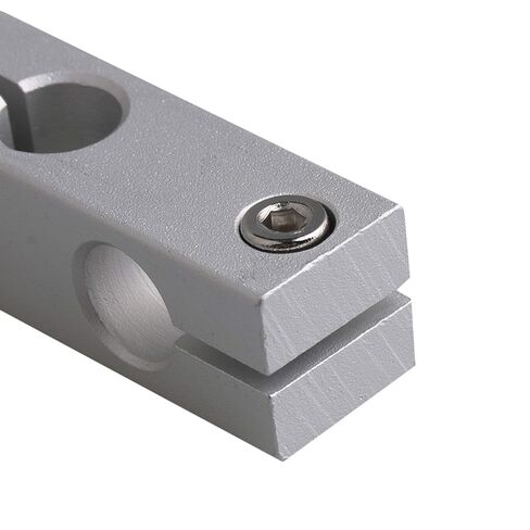 BQLZR 10 مللي متر × 10 مللي متر ثقب القطر سبائك الألومنيوم الفضة ثقب مزدوج عبر رمح خطي دعم موصلات in Kuwait