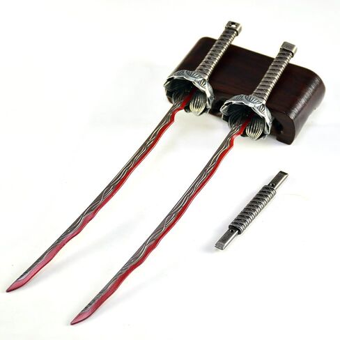 Superbuybox Game Elden Ring DLC Nightreign Eleonora's Poleblade Twinblade Sword Katana Giftbox Martial Arts Game Collection Gift Desk Decor w/Display Stand in Kuwait