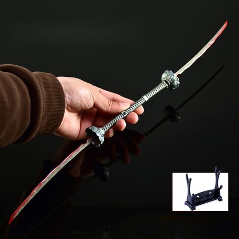 Superbuybox Game Elden Ring DLC Nightreign Eleonora's Poleblade Twinblade Sword Katana Giftbox Martial Arts Game Collection Gift Desk Decor w/Display Stand in Kuwait