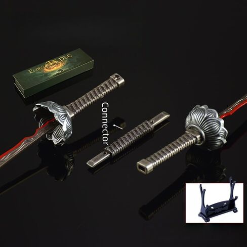Superbuybox Game Elden Ring DLC Nightreign Eleonora's Poleblade Twinblade Sword Katana Giftbox Martial Arts Game Collection Gift Desk Decor w/Display Stand in Kuwait