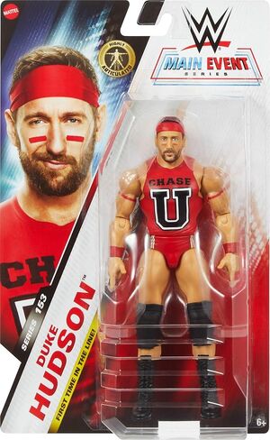 شخصية Mattel WWE Duke Hudson Action، سلسلة الحدث الرئيسي #153 مقاس 6 بوصات قابلة للتجميع مع 10 نقاط مفصلية ومظهر يشبه الحياة in Saudi Arabia