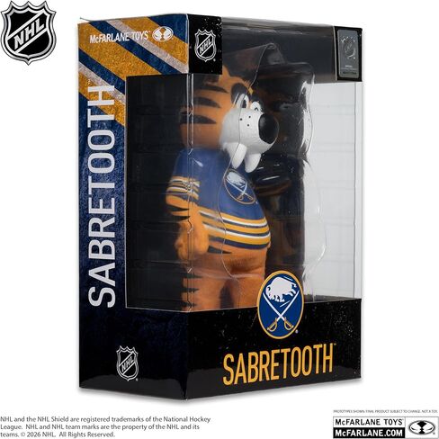 McFarlane Toys- Sabretooth (Buffalo Sabres) NHL 8in Vinyl Mascot Figure McFarlane's SportsPicks in Saudi Arabia
