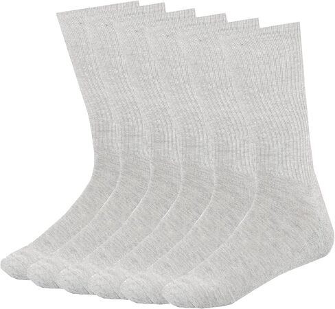 Men Cotton Crew Socks Soft Comfortable Thin And Breathable on Top Durable Double Layer Cushioned Reinforced Sole. in Saudi Arabia