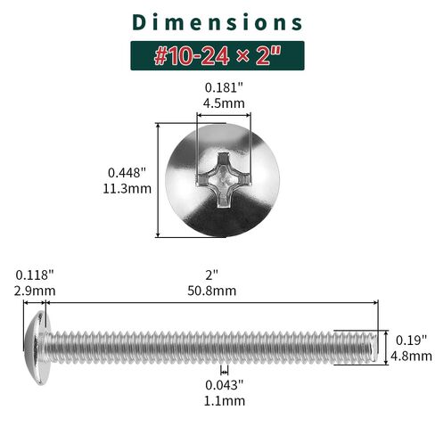 براغي آلة رأس تروس #8-32 × 1/4 بوصة (100 قطعة)، 18-8 (304) من الفولاذ المقاوم للصدأ، براغي آلة رأس تروس فيليبس درايف، لمسة نهائية لامعة، فايبلو (مع لقمة سائق فيليبس) in Kuwait