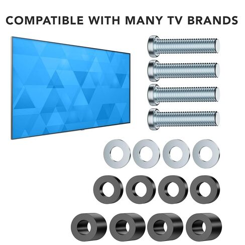 Mount-It! M8 TV Mounting Hardware Kit – Includes M8 x 35mm Screws, 5mm & 15mm Spacers, Washers – TV Screw Set for Wall Mount Installation, Compatible with Samsung, LG, Sony, Vizio & More in Saudi Arabia