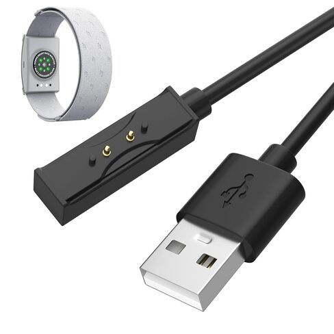 كابل شحن Gamroek متوافق مع سوار ذراع مراقبة معدل ضربات القلب COROS، كابل شحن بديل مغناطيسي USB لسوار ذراع مراقبة معدل ضربات القلب COROS (3.6 قدم) in Kuwait