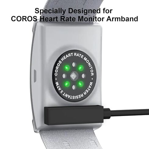 كابل شحن Gamroek متوافق مع سوار ذراع مراقبة معدل ضربات القلب COROS، كابل شحن بديل مغناطيسي USB لسوار ذراع مراقبة معدل ضربات القلب COROS (3.6 قدم) in Kuwait
