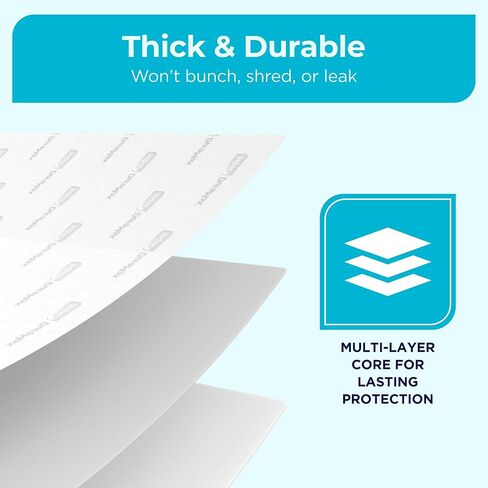Duramax Underpads 30 x 36 Disposable Heavy Duty, Mattress Pad for Incontinence, Tear Resistant 400 Lbs Patient Repositioning, Soft and Comfortable Bed Pads Disposable (30" x 36" - Case of 30) in Saudi Arabia