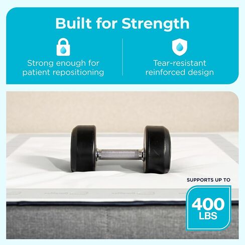 Duramax Underpads 30 x 36 Disposable Heavy Duty, Mattress Pad for Incontinence, Tear Resistant 400 Lbs Patient Repositioning, Soft and Comfortable Bed Pads Disposable (30" x 36" - Case of 30) in Saudi Arabia