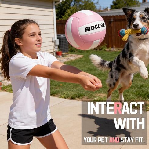 Softy Volleyball, Durable PU Leather,Waterproof Indoor Outdoor Soft Volleyball for Beach Game Gym Training Light Volley Ball Gifts for Youth Beginner,with Pump(Official Size 5) in Saudi Arabia