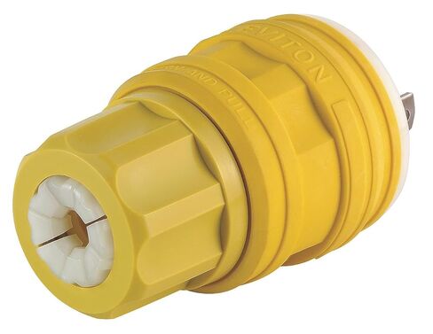 26W48 20 Amp 250 Volt Locking Plug Industrial Grade Grounding Wetguard Yellow in Saudi Arabia