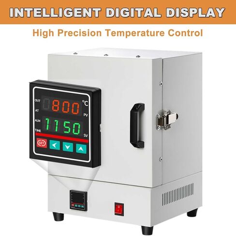 فرن دثر 2000 واط، 0–1150 درجة مئوية فرن دثر مختبري مغلق كهربائيًا، فرن مغلق لدرجة حرارة عالية للمختبر، يستخدم لإطلاق قوالب الجص وصب المعادن. in Kuwait