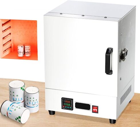 فرن المختبر الكهربائي، فرن تلبيد كهربائي بقدرة 2000 وات، 1150 درجة مئوية، فرن الحماية السيراميكي ذو درجة الحرارة العالية للتحكم في البرنامج المتكامل 160 × 160 × 138 مم، درجة حرارة ثابتة بأربعة جوانب in Kuwait