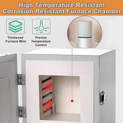 فرن دثر 2000 واط، فرن يمكن التحكم في درجة حرارته، نطاق درجة الحرارة 0-1150 درجة مئوية، تصميم فريد لختم الباب يمنع فقدان الحرارة بشكل فعال، مزود بشاشة عرض رقمية. in Kuwait