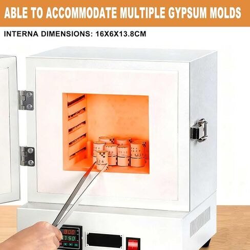 فرن دثر 2000 واط، فرن يمكن التحكم في درجة حرارته، نطاق درجة الحرارة 0-1150 درجة مئوية، تصميم فريد لختم الباب يمنع فقدان الحرارة بشكل فعال، مزود بشاشة عرض رقمية. in Kuwait