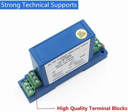 DC24V Power Supply DC Voltage Transmitter 1V/5V/10V/50V/100V/200V/300V/500V/1000V high Voltage Sensor 4-20mA 0-20mA Output(0-500v Dc Input,0-20mA Output) in Saudi Arabia
