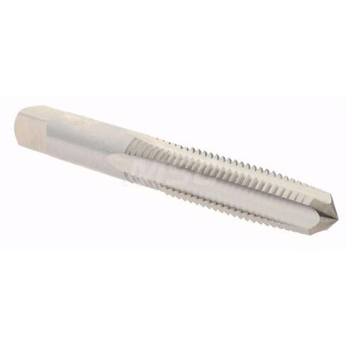 Hertel Straight Flute Tap, M10x1.5 Metric Coarse, 4 Flute, Taper Chamfer, 6H Class of Fit, High-Speed Steel, Bright/Uncoated Finish, 2-15/16" OAL in Saudi Arabia