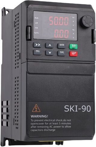 Hyuduo 3 Phase Frequency Converter, 2.2KW Vector Variable Frequency Drive with Over Voltage Current Protection and Aluminum Heat Sink for Lathe Fan Motor Industrial Equipment in Saudi Arabia